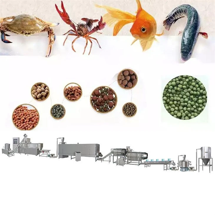 250kg/h Fish Food Aquatic Feeding Extruder Machine